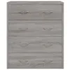 vidaXL Kommode mit 4 Schubladen 60x30,5x71 cm Grau Sonoma - Produktbild-Vorschau 5