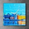Coloray Uhr auf Leinwand 30x30 cm Wand Uhr Dekoration Produktbild-Vorschau 2