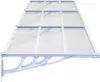 A white awning attached to a wall, viewed from a diagonal angle. Náhled obrázku produktu