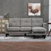 HOMCOM Ecksofa, Eck-Couch mit umkehrbarer Chaiselongue, Produktbild-Vorschau 7