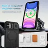 A product image showcasing a phone case with magnetic charging capabilities and accessories. Produktbild-Vorschau