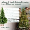 FairyTrees Albero di Natale Artificiale 220cm Bavarese Slim Anteprima dell’immagine prodotto 3