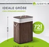 Juskys Bambus Wäschekorb Curly 72 Liter Braun — Podgląd zdjęcia produktu 2