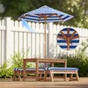 BEALIFE Set di mobili da giardino per bambini, 4 pezzi, con Anteprima dell’immagine prodotto 6
