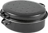 KARL KRÜGER Gänsebräter oval 7,5 l Ø38cm emailliert schwarz Produktbild-Vorschau 6