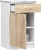 Armoire de cuisine LIMA S50 Blanc/Chêne Sonoma avec tiroir Voir les images du produit 2