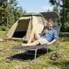 Outsunny Sonnenliege Gartenliege Relaxliege Dreibeinliege Produktbild-Vorschau 9