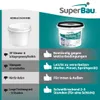 Superbau Dachfarbe Weiß 12kg, Sockelfarbe WASSERDICHT, Produktbild-Vorschau 5