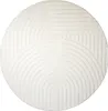 Volero - Runder Teppich Wohnzimmer - Charm Curves Weiß - Ø Produktbild-Vorschau 2