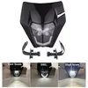 Černá maska s LED světlometem pro motocykly, s potkávacími Náhled obrázku produktu 1