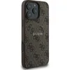 A close-up side view of a brown and black patterned iPhone case with the Guess logo. Náhled obrázku produktu