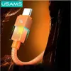 Usams U93 240 W USB-C na USB-C kábel 1,2 m oranžový Náhľad obrázku produktu 4
