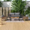 Flieks Gartenlounge Set 4-tlg, Balkonmöbel Set mit Produktbild-Vorschau 2