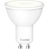 A white Hama LED light bulb with a GU10 base. Produktbild-Vorschau
