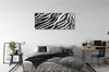 Glasbilder 125x50 Wandkunst Zebrafell Produktbild-Vorschau 3