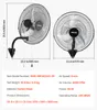 VEVOR Ventilatore da parete industriale da 65 W, 57 cm, 6 Anteprima dell’immagine prodotto 7