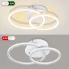 ZMH LED plafoniera plafoniera camera da letto 2 anelli Anteprima dell’immagine prodotto 4
