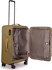 An open suitcase with its telescopic handle extended, shown against a white background. Voir les images du produit