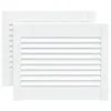 vidaXL Schranktüren Lamellen-Design 2 Stk Weiß 39,5x49,4 cm Produktbild-Vorschau 3