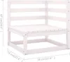 vidaXL 3-tlg. Garten-Lounge-Set mit Kissen Kiefer Produktbild-Vorschau 8