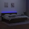 Boxspringbett mit Matratze & LED Dunkelbraun 200x200 cm Produktbild-Vorschau 4