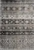 A flat lay of a rug with a geometric and tribal pattern. Produktbild-Vorschau