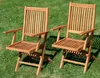 ALEOS. 2x echt Teak Holz Klappsessel Gartensessel Produktbild-Vorschau 5
