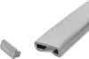 QUEST Binario per scale in PVC PREMIUM 40x8mm, argento Anteprima dell’immagine prodotto 2