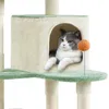Yaheetech 5-stufiger Kratzbaum Katzenbaum mit Pfotenmuster, Produktbild-Vorschau 12