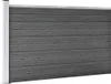 Set di elementi di recinzione WPC 699x105 cm nero Anteprima dell’immagine prodotto 3