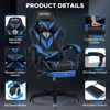 A gaming chair with various features highlighted by text and close-up images. Náhled obrázku produktu