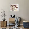 Gerahmtes Poster - Schwarzer Rahmen - Frau Modell - 50x40 Produktbild-Vorschau 7