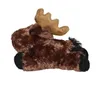 A plush toy moose lying on its side against a white background. Náhled obrázku produktu