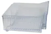 A transparent plastic crisper drawer for a refrigerator. Produktbild-Vorschau