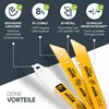 BAURIX® [LONG LIFE] Säbelsägeblätter, 6 Stück, 150 mm, 5/8 Produktbild-Vorschau 5