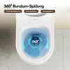 HOROW Hänge Toilette Spülrandloses WC - Produktbild-Vorschau 4
