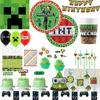 Party Deko Set Minecraft Geburtstagsdeko Kindergeburtstag Produktbild-Vorschau 5
