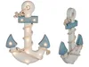 maritime Shabby Dekoration Holzanker mit Seil LED Produktbild-Vorschau 3