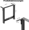 Stalowe nogi stołu Wiltec zestaw 2 kwadratowych rur 70x72cm Podgląd zdjęcia produktu 12