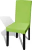 vidaXL Stretch Chair Covers Straight 6 ks. Zelená Náhľad obrázku produktu 1