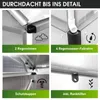 BRAST Gewächshaus Aluminium mit Fundament | 430x250x205cm | Produktbild-Vorschau 7