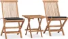 The Living Store 3-tlg. Garten-Essgruppe mit Kissen Produktbild-Vorschau 2