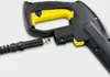 A close-up of a Kärcher pressure washer gun and hose connector. Podgląd zdjęcia produktu