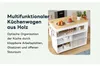 Großer Küchenwagen mit Eichenholzfurnier-Arbeitsplatte, Produktbild-Vorschau 9