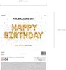 Fóliový nápis balónky narozeniny - HAPPY BIRTHDAY - zlatý - Náhled obrázku produktu 3