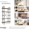 Etagère bibliothèque GLASGOW style industriel 106 x 34,5 x Voir les images du produit 7