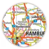 XXL Deutschlandkarte Topografisch 100 x 70cm, abwischbar  Produktbild-Vorschau 2