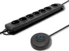 Qoltec 50171 Überspannungsschutz Schwarz 7 AC-Steckdose(n) Produktbild-Vorschau 2
