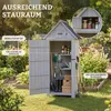 HOMAVO Gerätehaus Holz mit UV-Schutz Pultdach, Gartenhaus Produktbild-Vorschau 2
