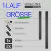 Gardinenschiene 330cm (1x90/2x120cm) / 1-läufig Produktbild-Vorschau 2